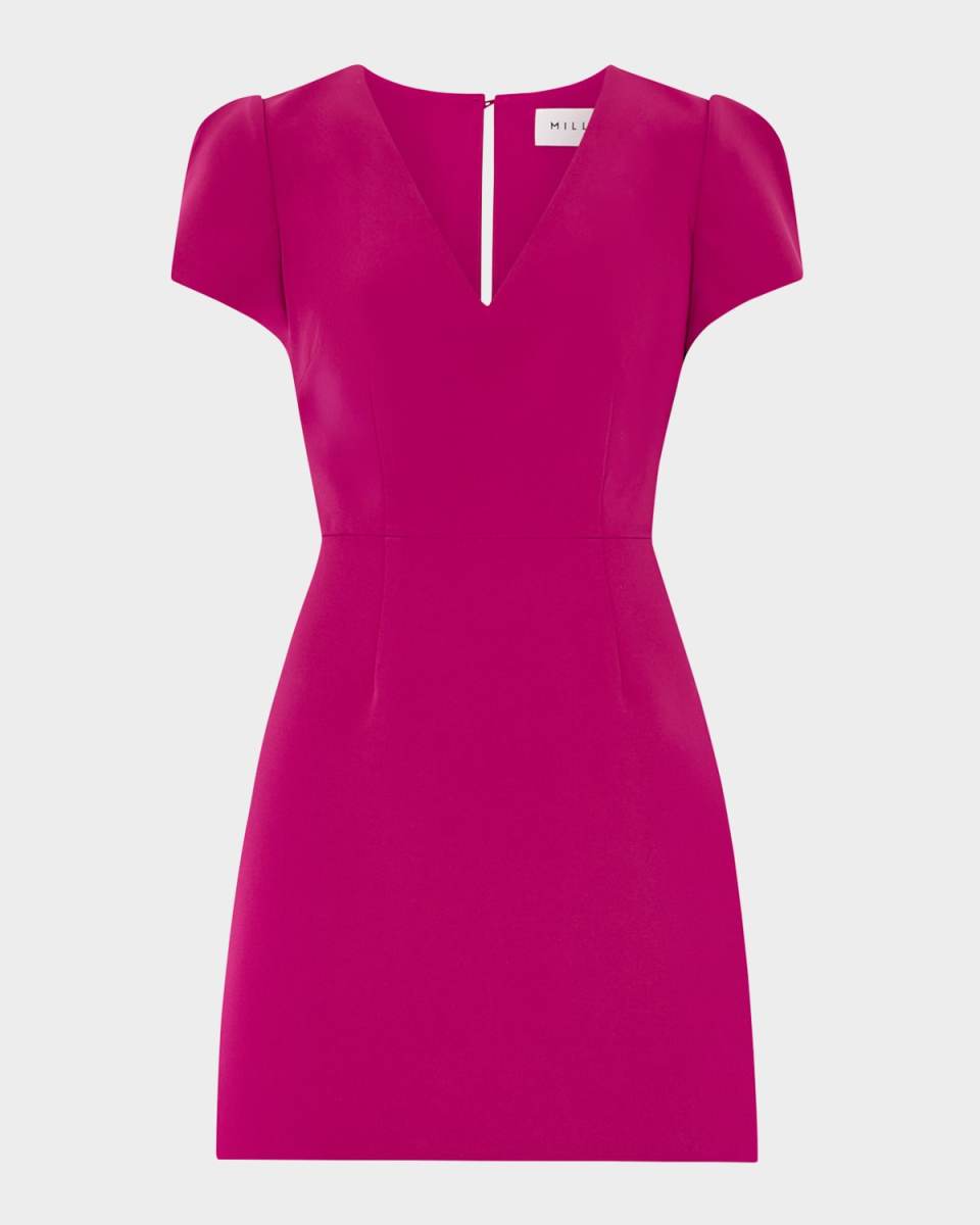 Atalie A-Line Cady Mini Dress